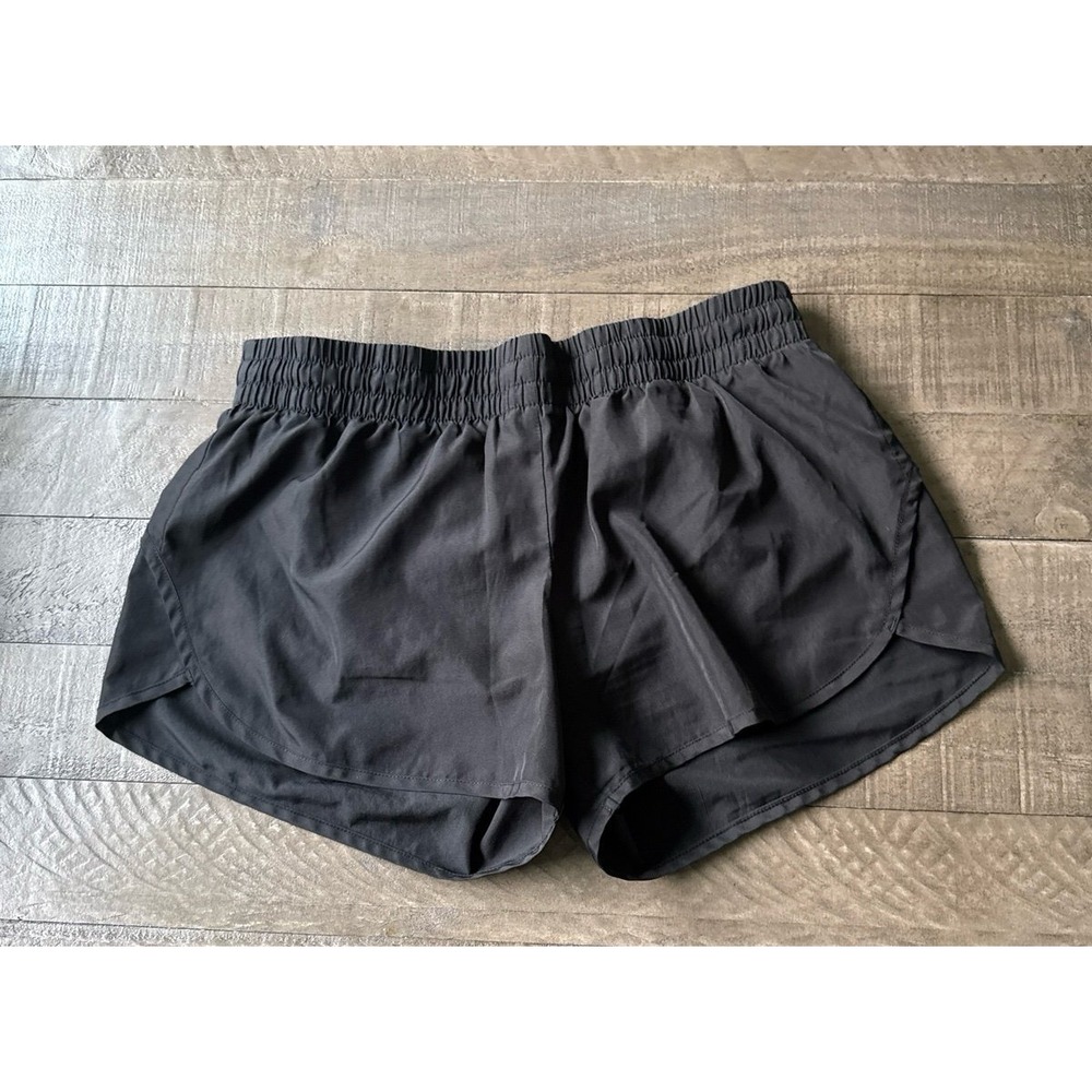 Athletic Works Women's Black Running Athletic Lined Shorts size Large 12/14